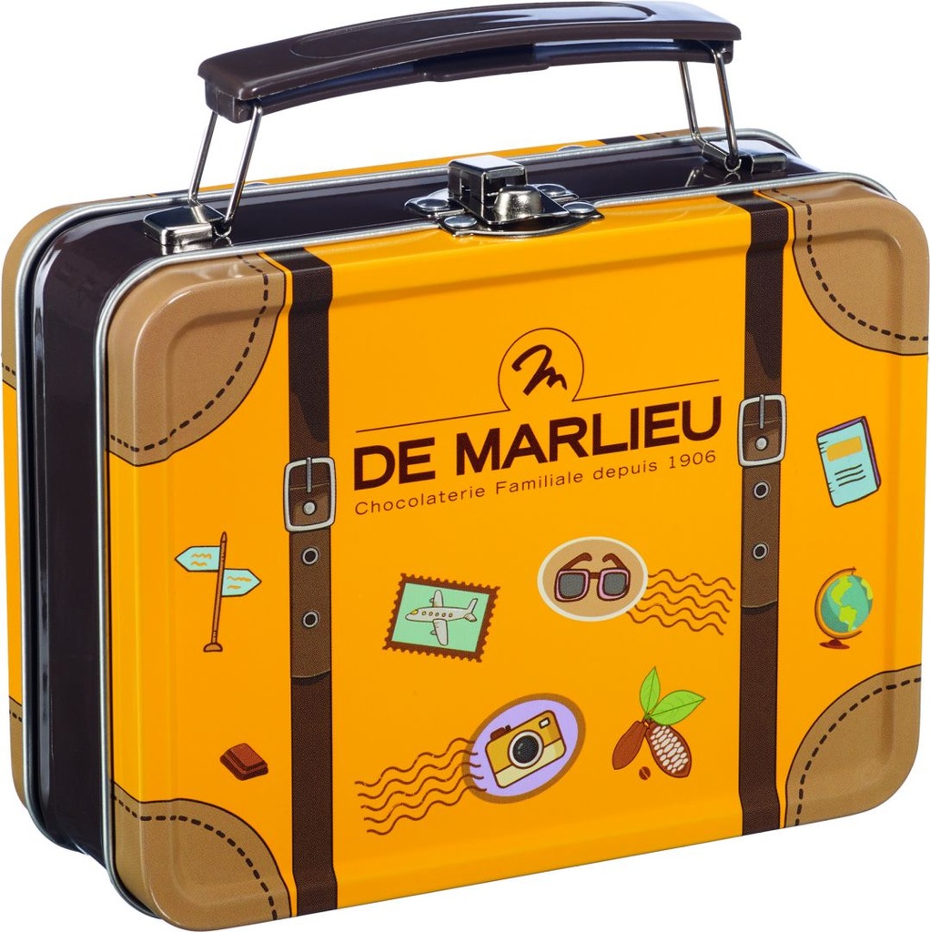 [NOEL2021040] Chocolats pour les enfants - DE MARLIEU (E01 | Boule de Noël métal garnie - 100g)