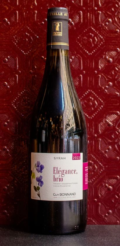 [241113_8176] IGP Collines Rhodaniennes  Domaine Guy Bonnand - Elégance Brio, 2022 (IGP Collines Rhodaniennes  Domaine Guy Bonnand - Elégance Brio, 2022)