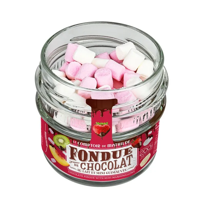 Fondue Chocolat Lait et Mini Guimauves - 200g