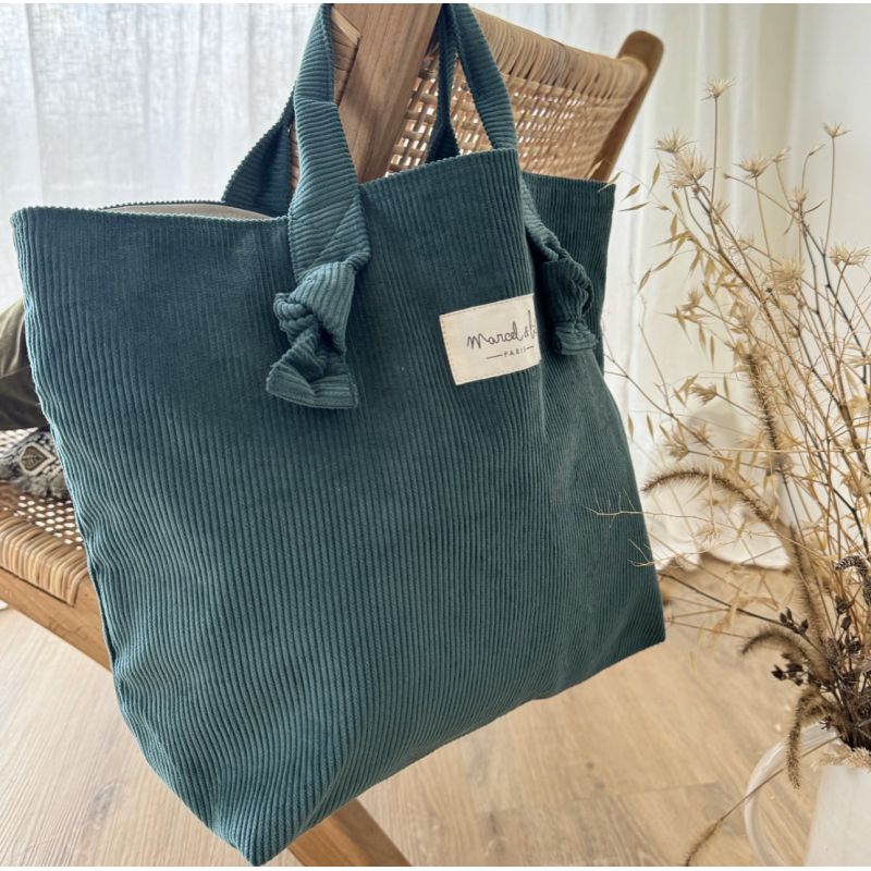 City Bag velours THYM- Bois de rose "Marcel& Lily"