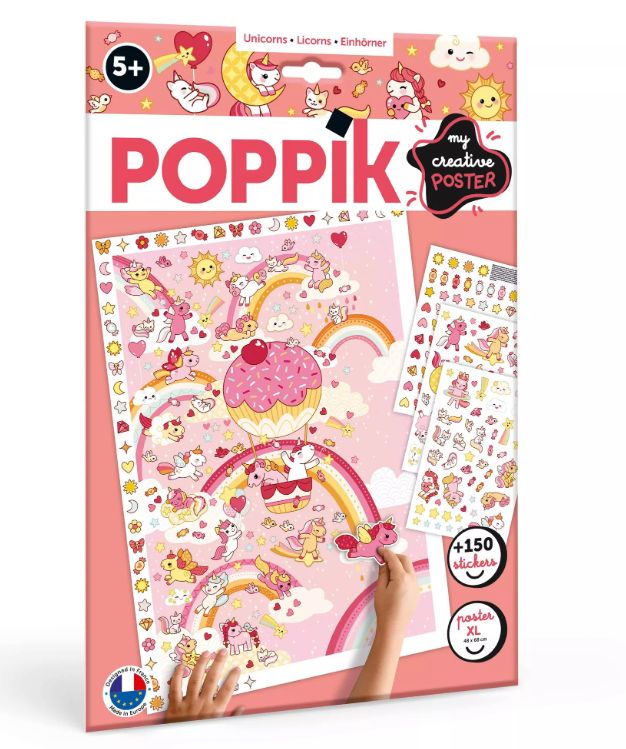 [251021_9096] Poster créatif en stickers : Les licornes